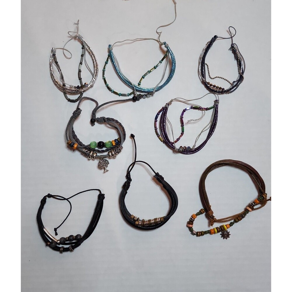 Paparazzi Urban Adjustable Bracelets – Leather & Cord Boho Styles – Unisex